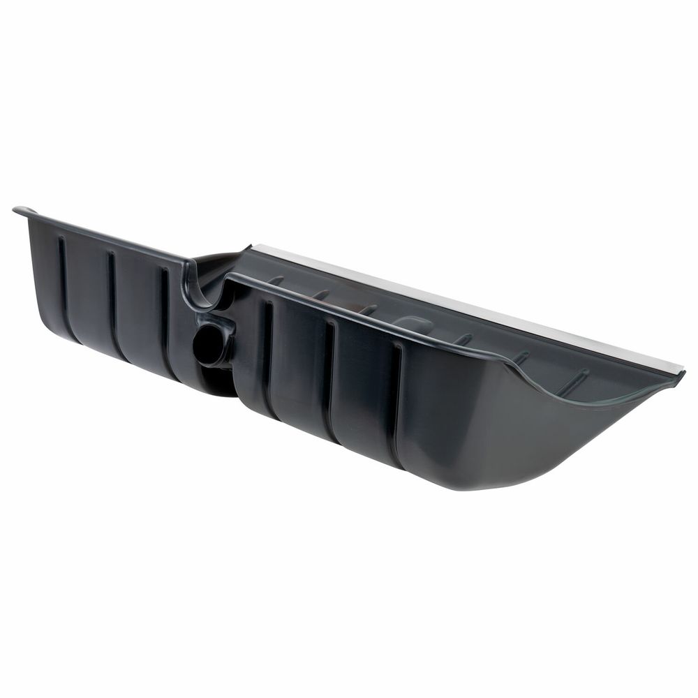 Лопата снеговая 54х37 см БЕЗ ЧЕРЕНКА "БОГАТЫРЬ" СУПЕРПРОЧНАЯ, БОЛЬШАЯ, алюминиевая планка, ГРАНДМАСТЕР