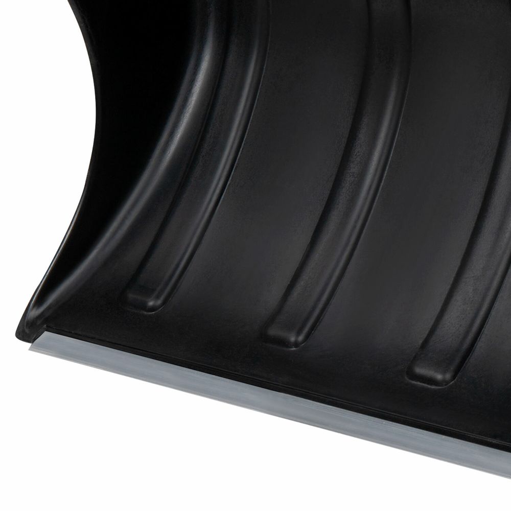 Лопата снеговая 60х30 см "СКРЕПЕРОК" ребра жесткости, алюминиевая планка, черенок с V-образной ручкой, ГРАНДМАСТЕР