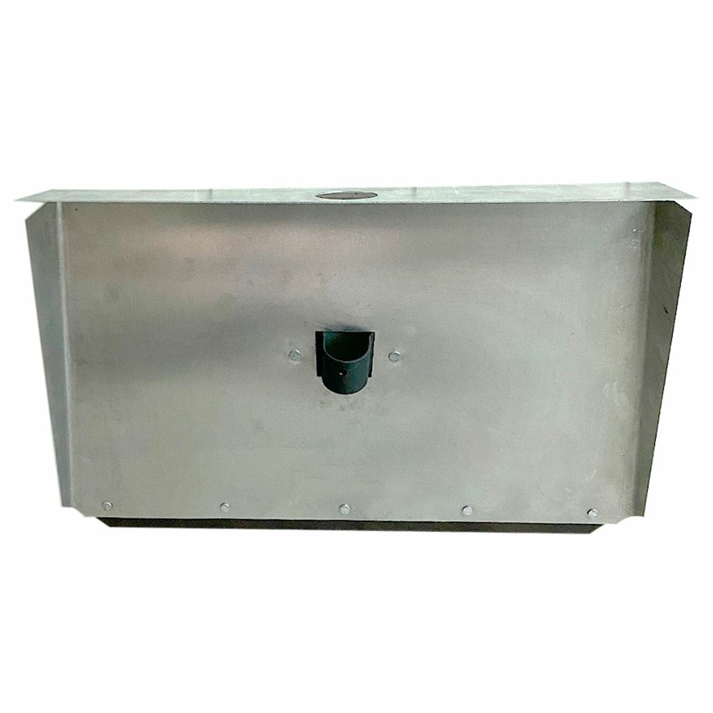 Лопата снеговая трехбортная 50х43 см, ЛА-3б алюминий 1,5 мм, планка металлическая на клепках, БЕЗ ЧЕРЕНКА, ГРАНДМАСТЕР