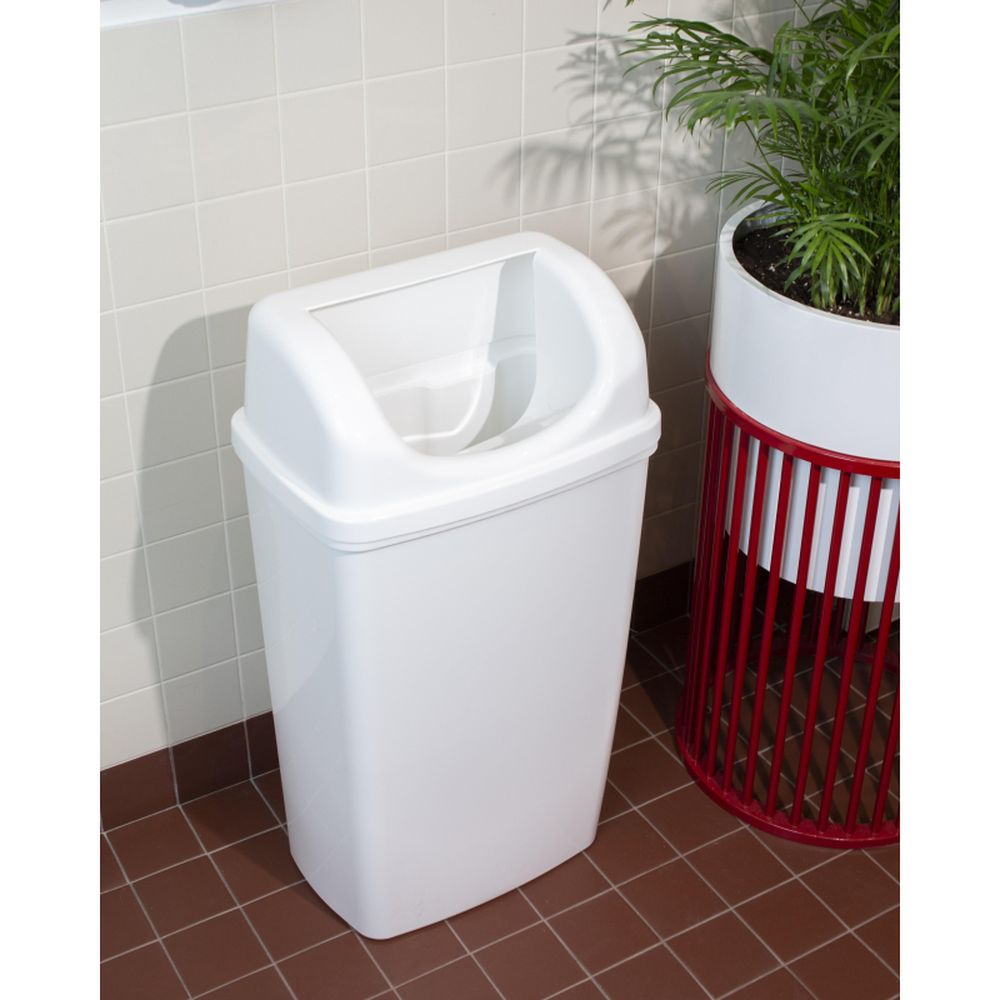 Контейнер для мусора Luscan Professional настенный 50л белый R-3519