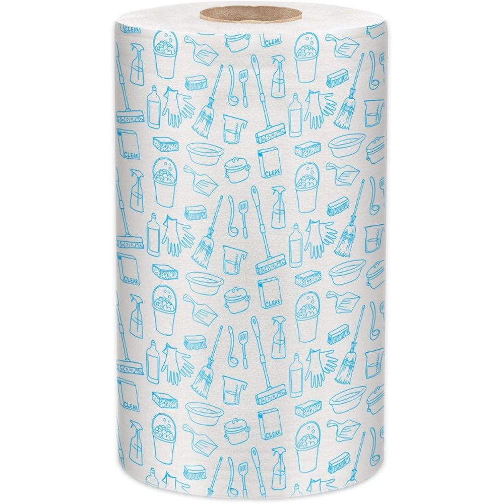 Салфетки хозяйственные Luscan нетк.пол с рисунком 25х30см 45г/м2100л/рул