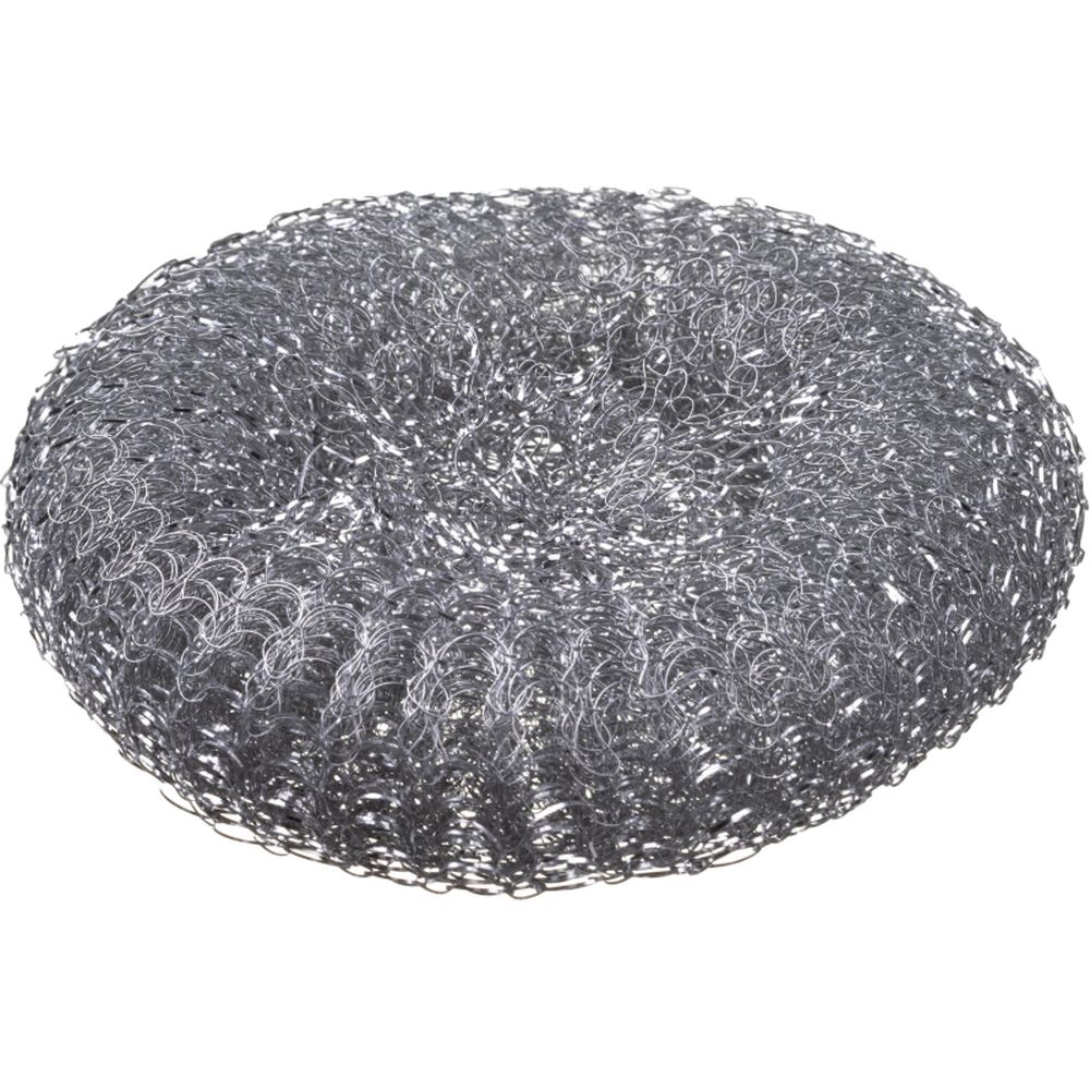 Губка мочалка спираль металлическая Luscan 110х110х40мм 40г