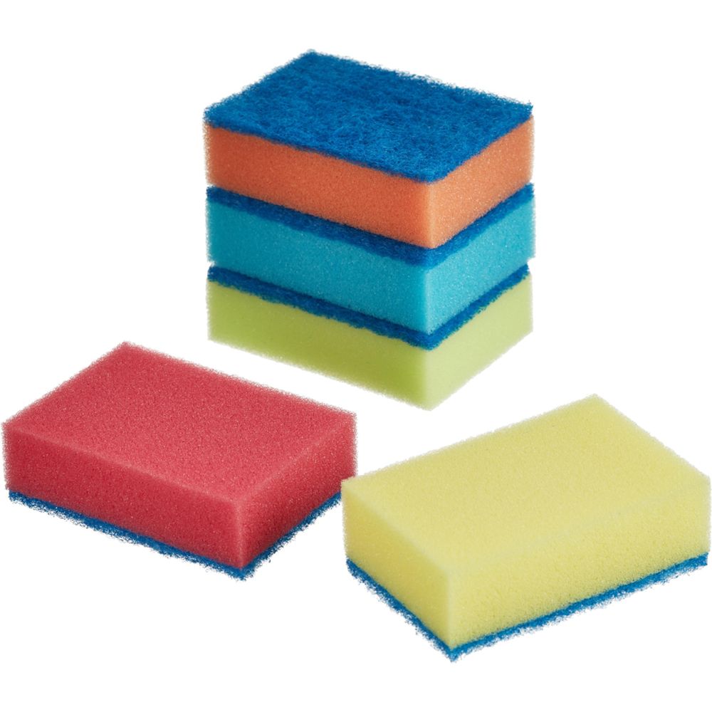 Губки для мытья посуды Luscan Макси 95х65х30мм 5 шт/уп