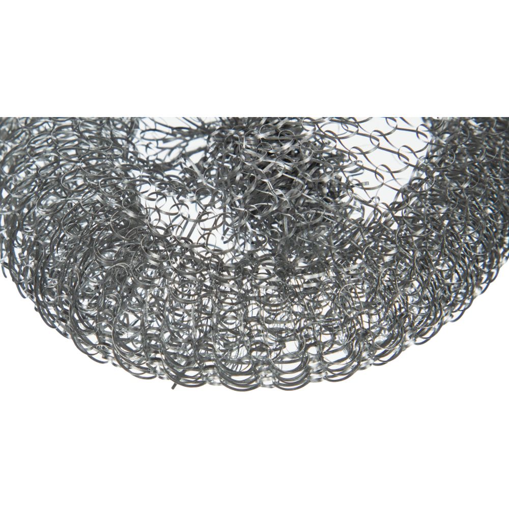 Губки мочалка спираль металлические Luscan 100х100х15мм 12г 3 шт/уп