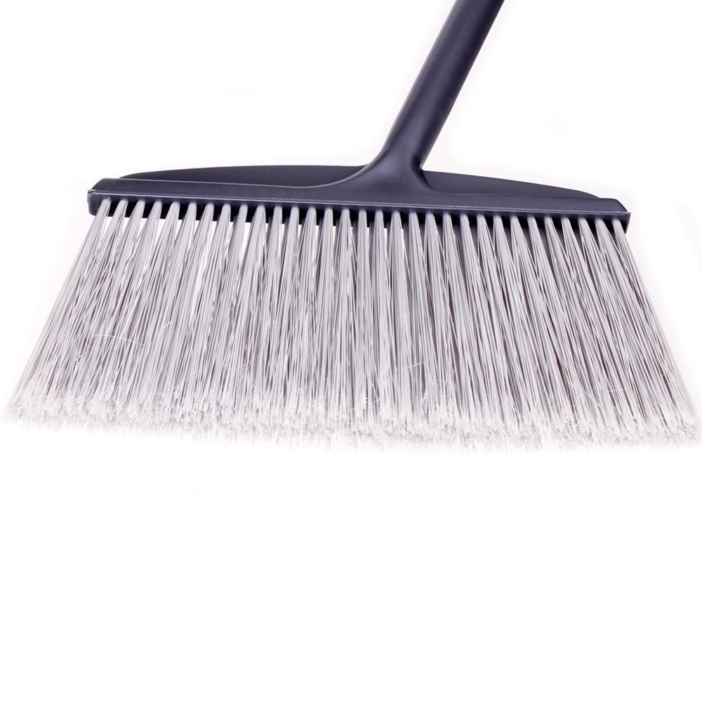 Совок для мусора + щетка, рукоятки 80 см, "БОЛЬШОЙ", для улицы, цеха, офиса, серый, LAIMA PROFESSIONAL