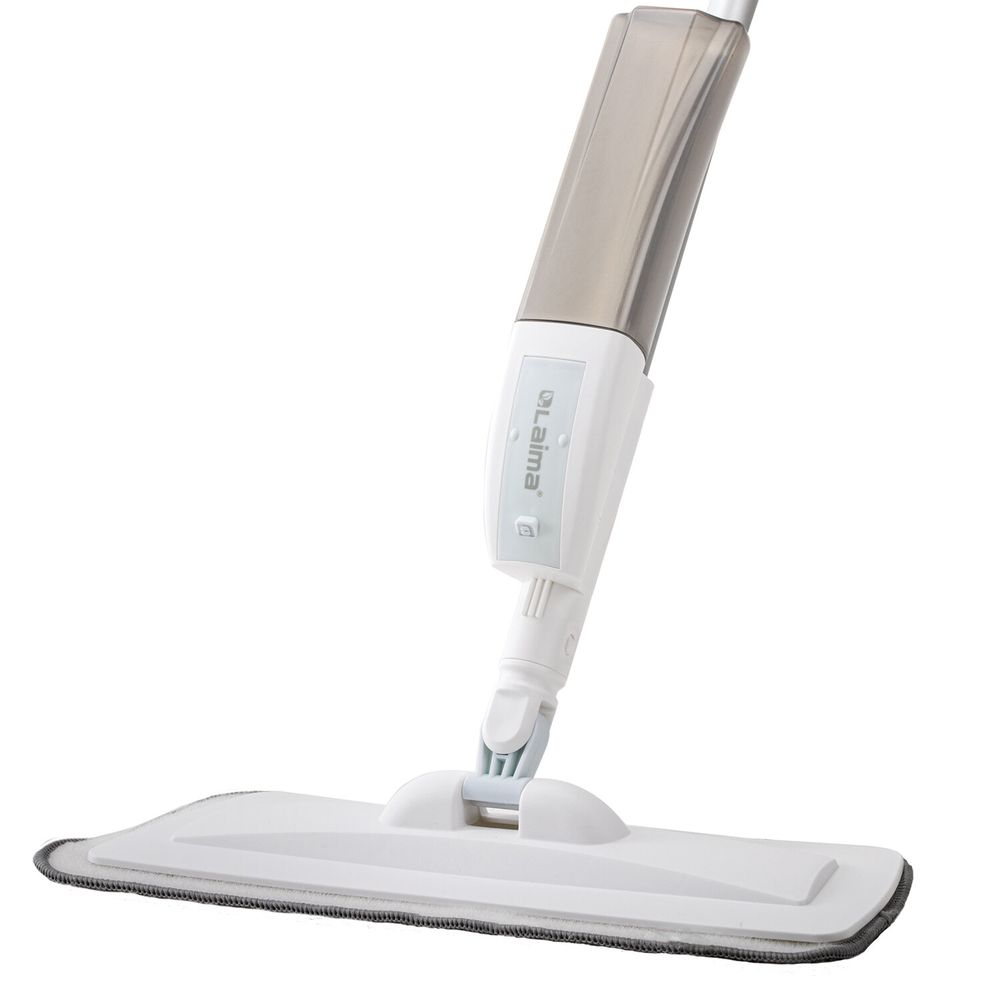 Швабра с распылителем UltraSpray Z, 2 насадки из микрофибры с плоским ворсом, скребок, LAIMA