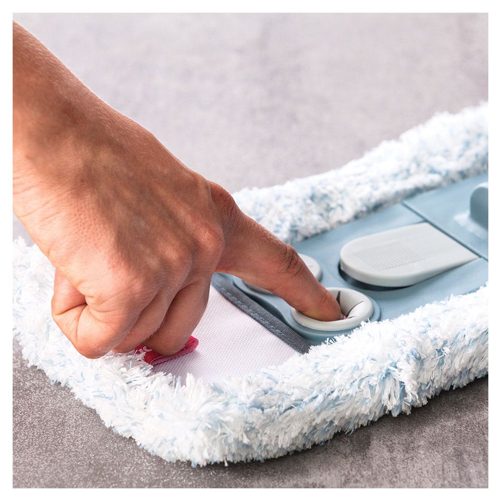 Швабра с флаундером 40 см с насадкой МОП, черенок 85-145 см, насадка МОП (арт 1408-1327), YORK