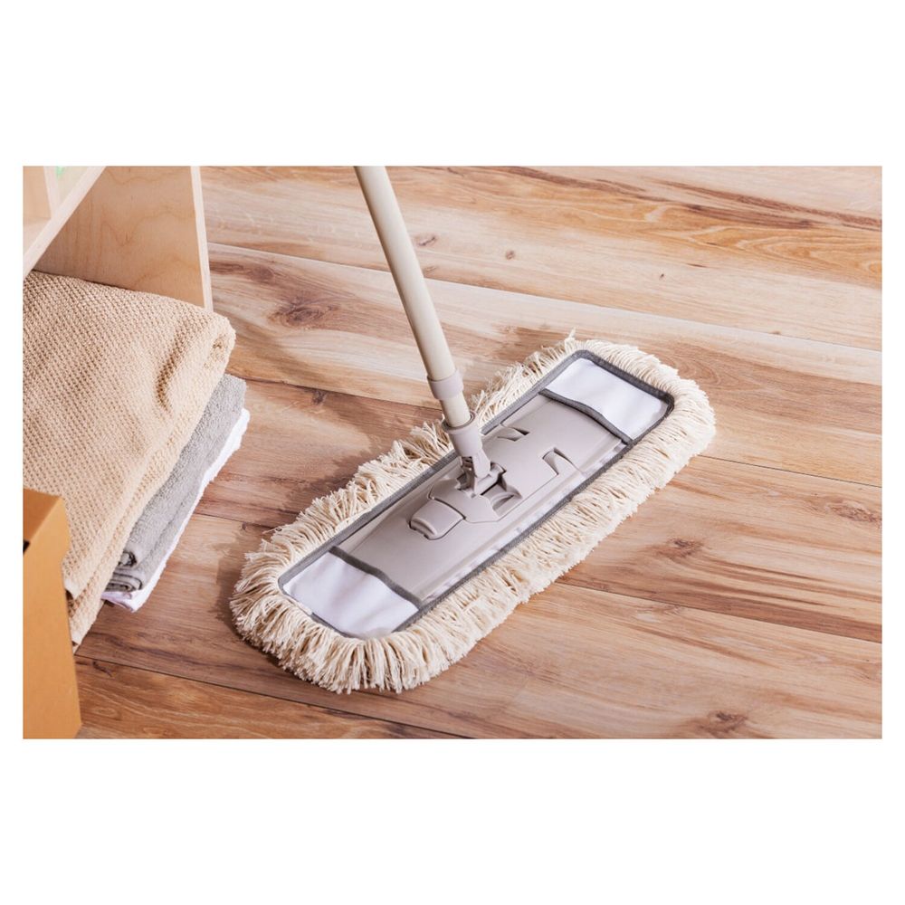 Швабра с флаундером 40 см с насадкой МОП, черенок 85-145 см, насадка МОП (арт. 1408-1326), YORK