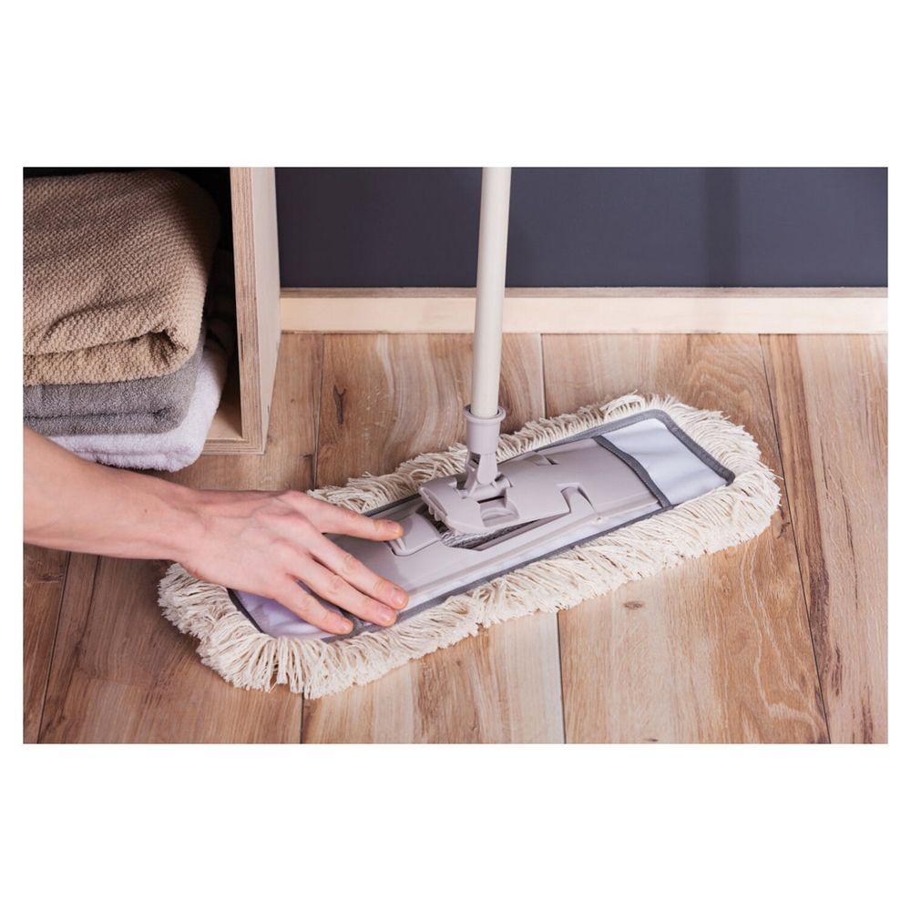 Швабра с флаундером 40 см с насадкой МОП, черенок 85-145 см, насадка МОП (арт. 1408-1326), YORK