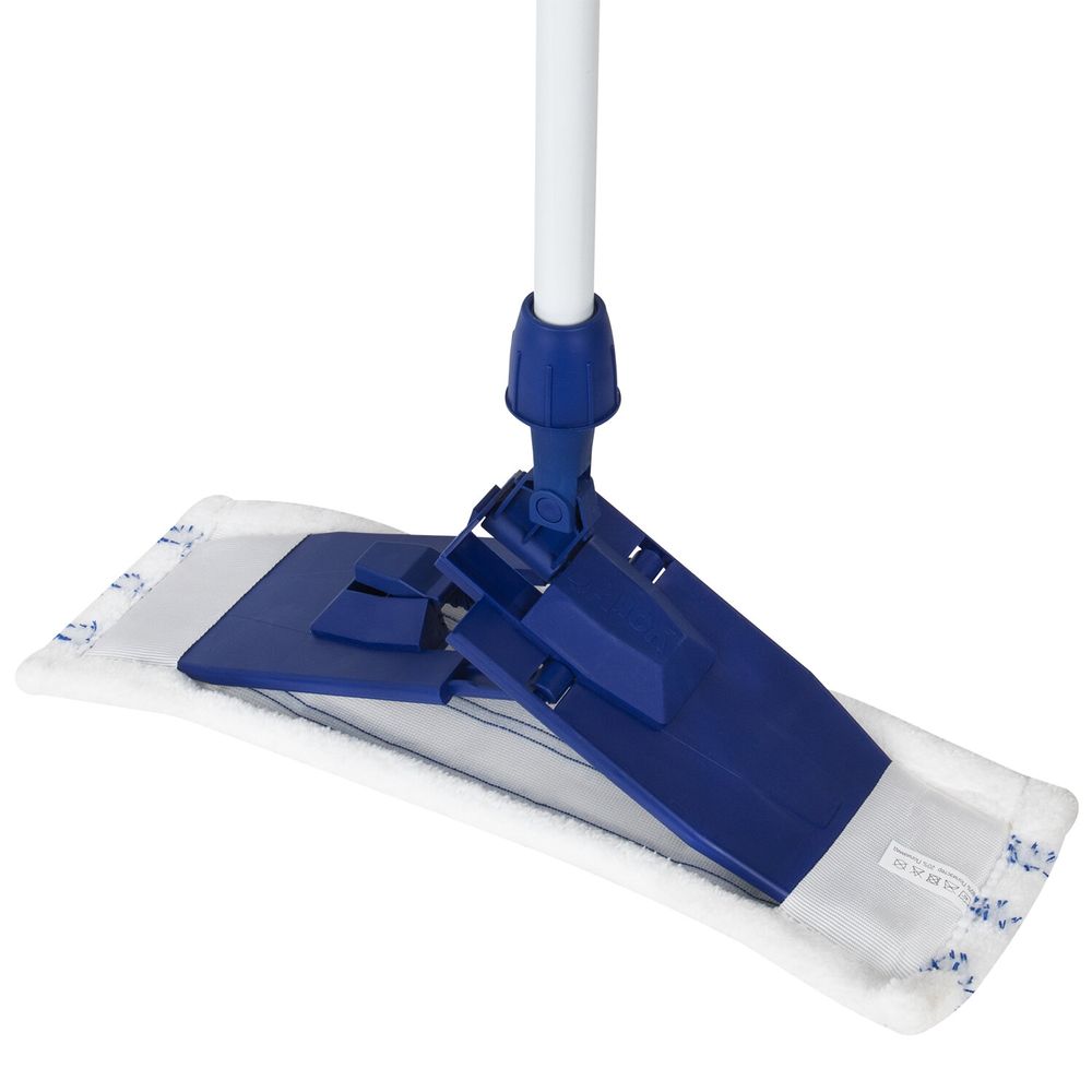 Швабра с флаундером 40 см, телескопический черенок 140 см, еврорезьба, МОП микрофибра (ТИП К), YORK