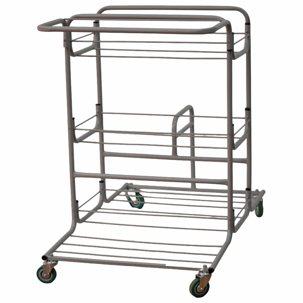 Тележка уборочная Eco-Force МНОГОФУНКЦИОНАЛЬНАЯ MEGA 2 ведра по 25 л, отжим, 3 поддона, держатель и основание для мешка, мешок