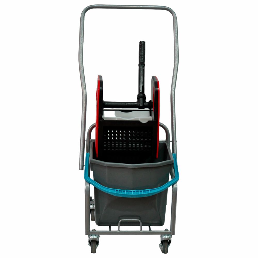 Тележка уборочная Eco-Force, 1 съемное ведро 25 л, отжим, металлический каркас, бесшумные колеса