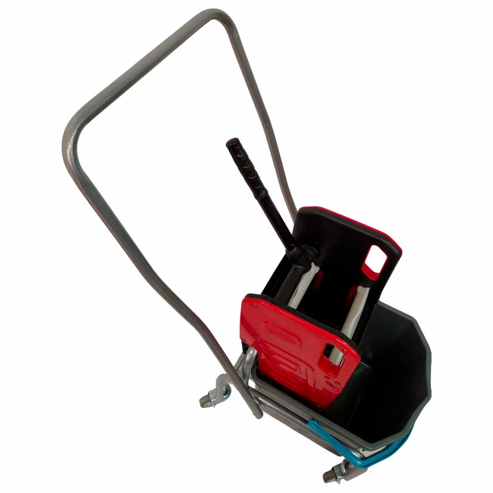 Тележка уборочная Eco-Force, 1 съемное ведро 25 л, отжим, металлический каркас, бесшумные колеса