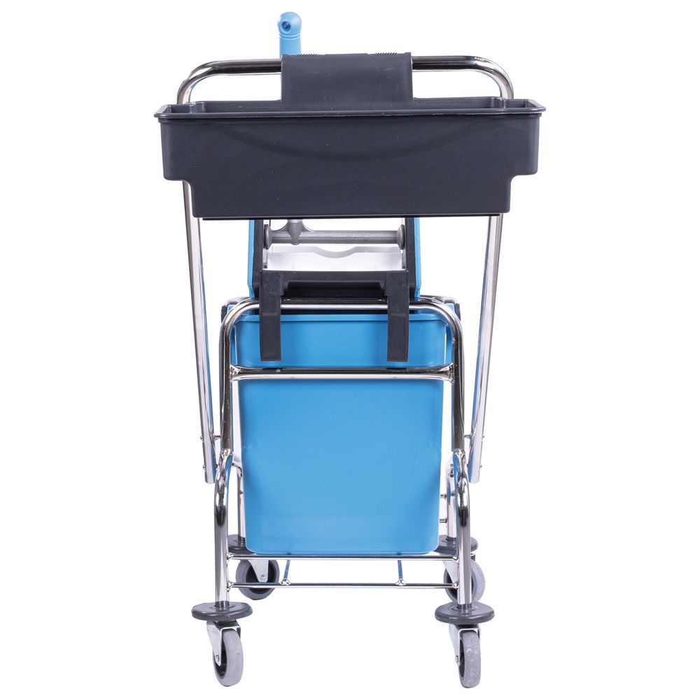 Тележка уборочная, 1 съемное ведро 25 л, механический отжим, корзина, BRABIX, Турция