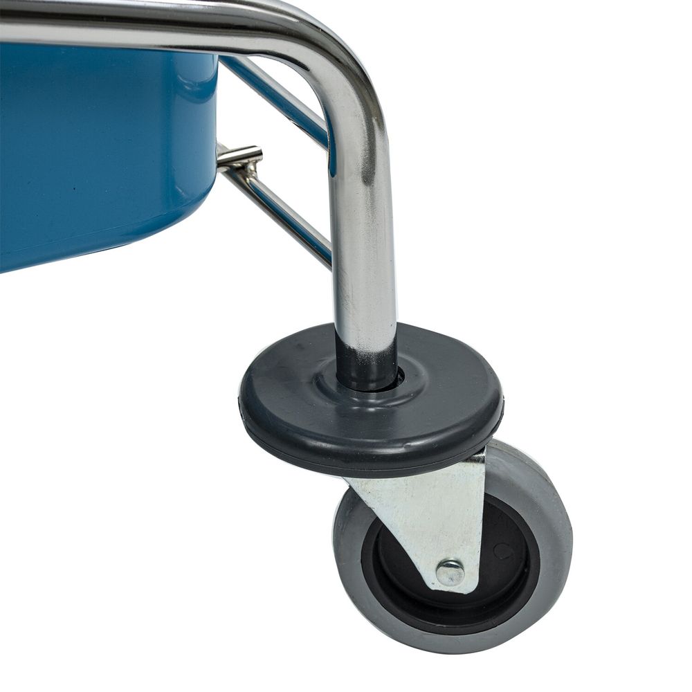 Тележка уборочная, 2 съемных ведра по 25 л, механический отжим, корзина, BRABIX, Турция