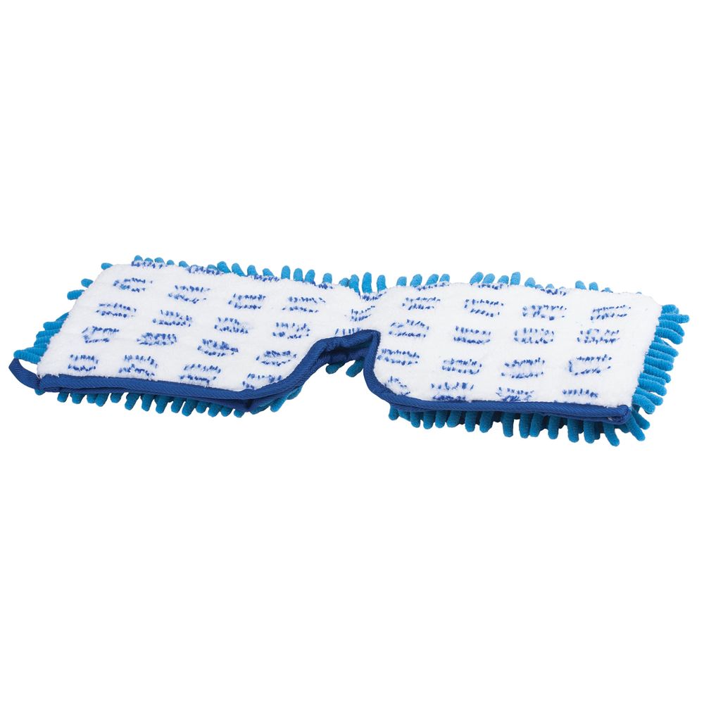 Насадка МОП плоская 40 см двусторонняя для швабр 1408-1110 / 1408-1098, микрофибра ворс/абразив, LAIMA