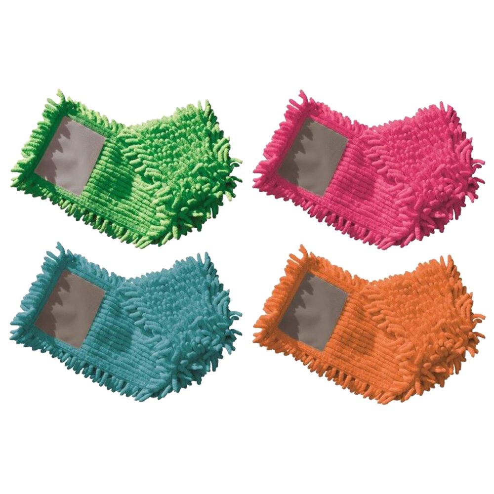 Насадка МОП плоская для швабры/держателя 40 см, карманы (ТИП К), ворсистая микрофибра, ворс 2 см, YORK