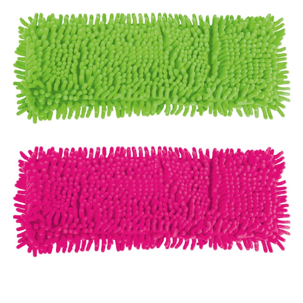 Насадка МОП плоская для швабры/держателя 40 см, карманы (ТИП К), ворсистая микрофибра, ворс 2 см, YORK