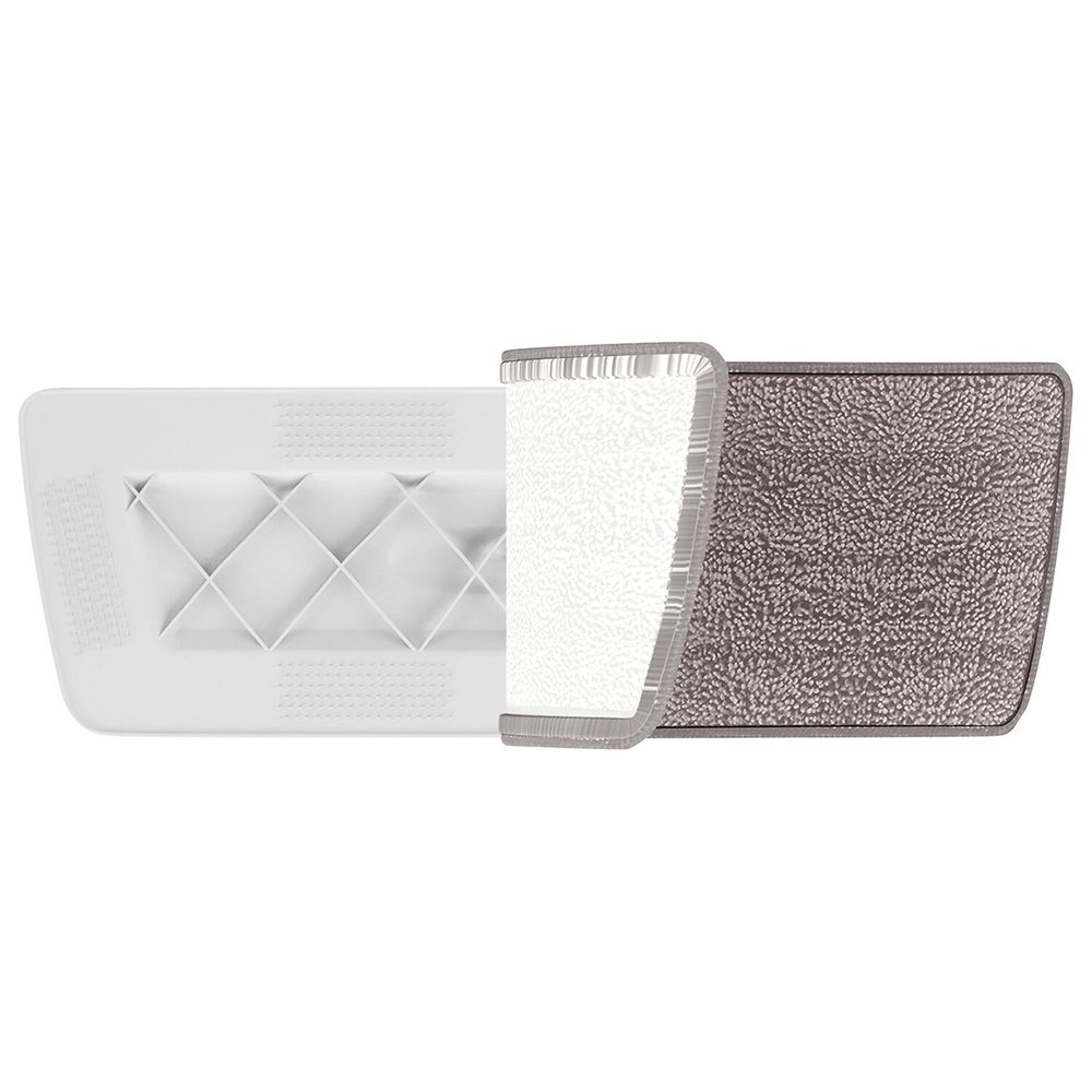 Насадки МОП для швабры липучка, КОМПЛЕКТ 2 шт., микрофибра, объемный ворс, 41х14 см, LAIMA