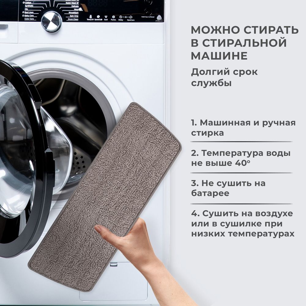 Насадки МОП для швабры липучка, КОМПЛЕКТ 2 шт., микрофибра, объемный ворс, 41х14 см, LAIMA