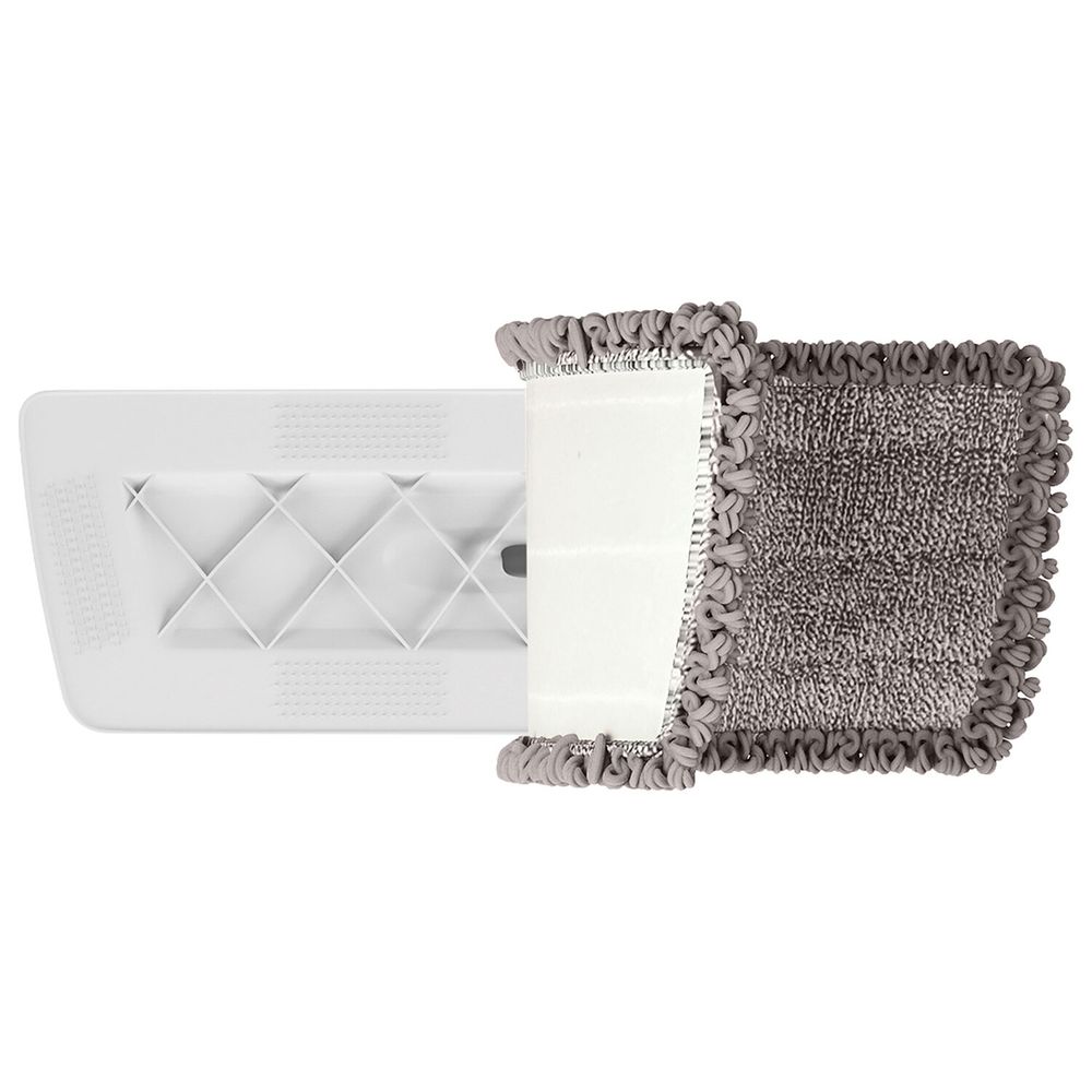 Насадки МОП для швабры липучка, КОМПЛЕКТ 2 шт., микрофибра, объемный ворс+кант, 41х14 см, LAIMA