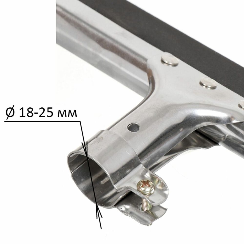 Швабра-стяжка/водосгон, ширина 55 см, металлическая основа/резина (ЭВА), без черенка, YORK