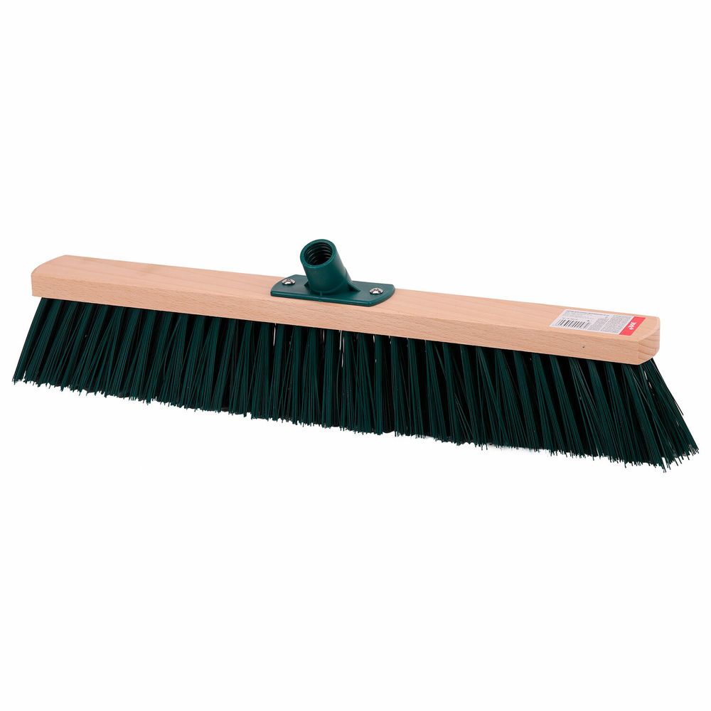 Щетка для уборки техническая, ширина 50 см, щетина 7,5 см, деревянная, еврорезьба, YORK