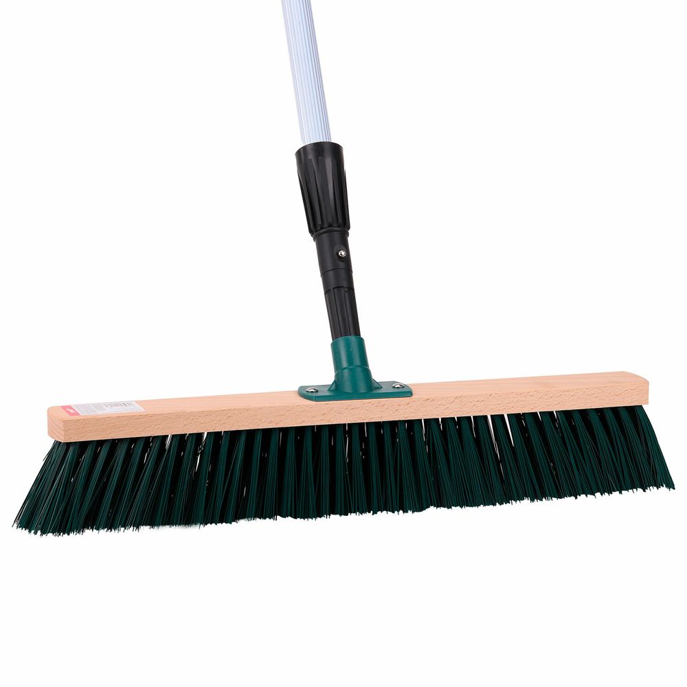 Щетка для уборки техническая, ширина 50 см, щетина 7,5 см, деревянная, еврорезьба, YORK