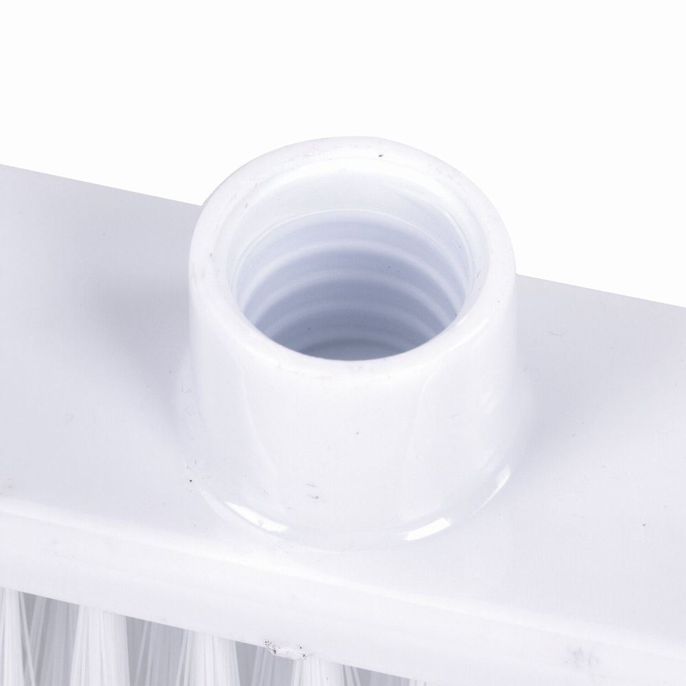 Щетка для уборки, ширина 31 см, щетина 8 см двуцветная, пластик, крепление еврорезьба, ЛЮБАША