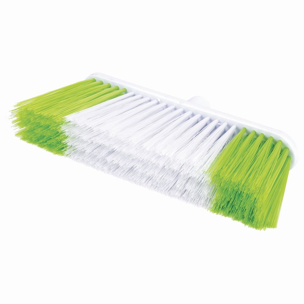 Щетка для уборки, ширина 31 см, щетина 8 см двуцветная, пластик, крепление еврорезьба, ЛЮБАША