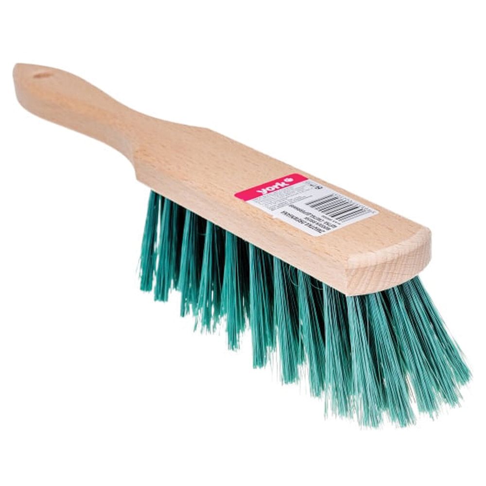 Щетка-сметка для уборки, ручка 18 см, длина щетины 6 см, ширина 4 см, деревянная, YORK