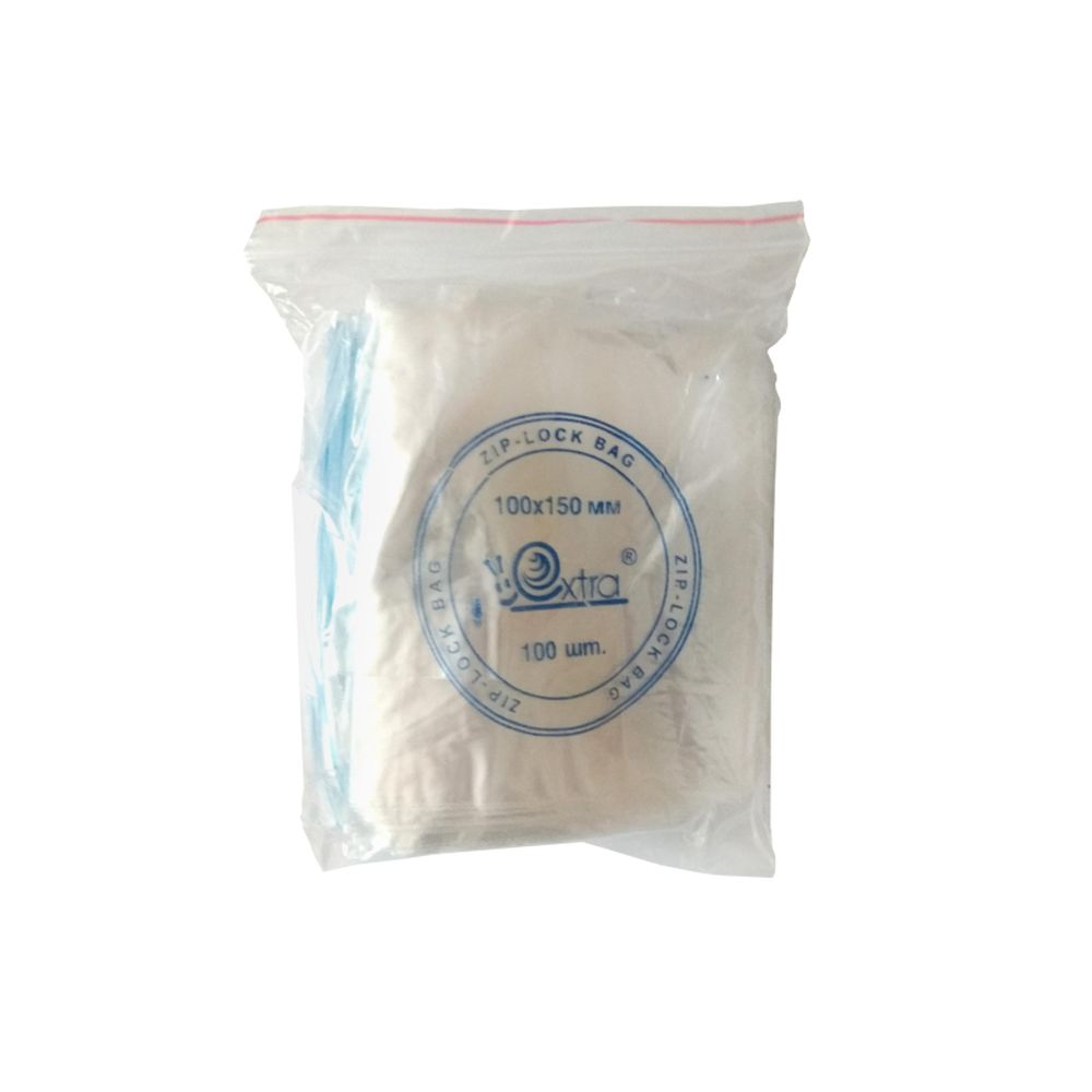 Пакет п/э с замком (Zip Lock), 32мкм, 10х15см, 100шт/уп