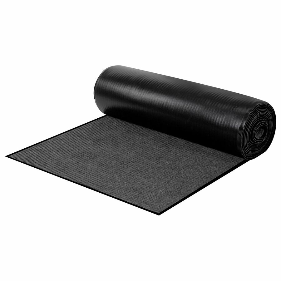 Коврик ДОРОЖКА 1,2х10 м, СЕРЫЙ, влаго-грязезащита, 430 г/м2, ребристая, LAIMA EXPERT