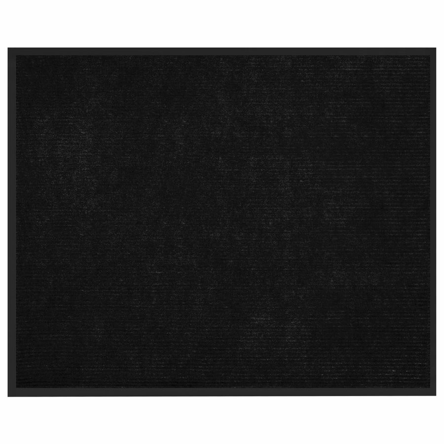 Коврик придверный 120х150 см, ЧЕРНЫЙ, влаго-грязезащитный, 430 г/м2, ребристый, ЛЮБАША СТАНДАРТ