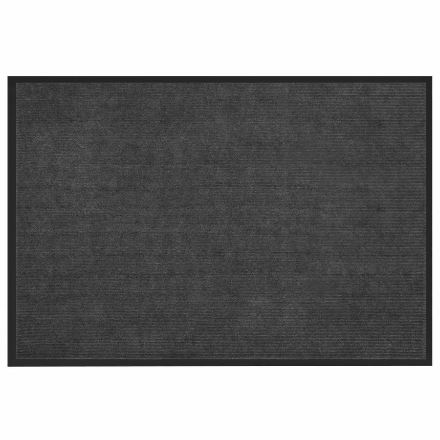 Коврик придверный 80х120 см, СЕРЫЙ, влаго-грязезащитный, 430 г/м2, ребристый, ЛЮБАША СТАНДАРТ