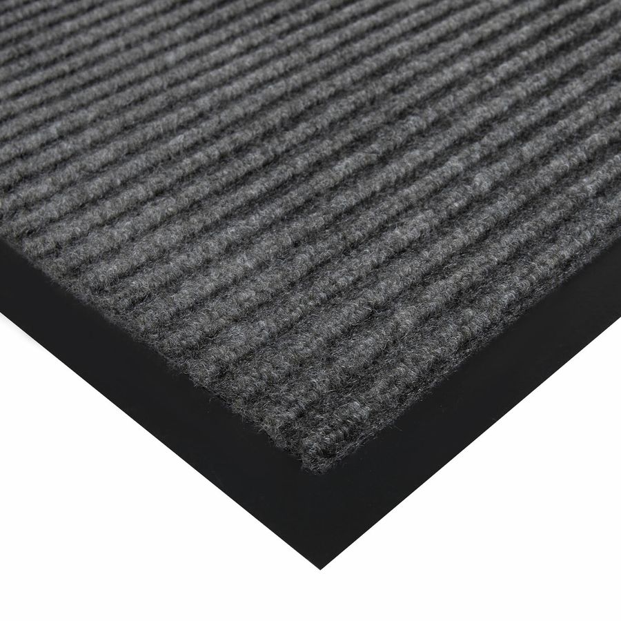 Коврик придверный 80х120 см, СЕРЫЙ, влаго-грязезащитный, 430 г/м2, ребристый, ЛЮБАША СТАНДАРТ