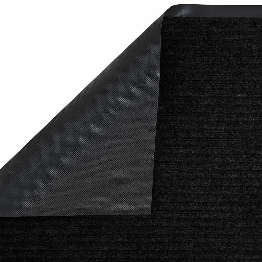 Коврик придверный 80х120 см, ЧЕРНЫЙ, влаго-грязезащитный, 430 г/м2, ребристый, ЛЮБАША СТАНДАРТ