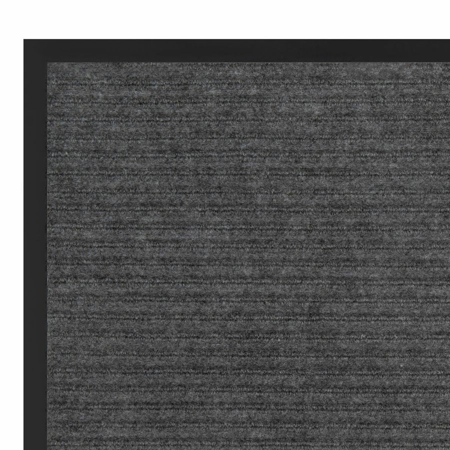 Коврик придверный 90х150 см, СЕРЫЙ, влаго-грязезащитный, 430 г/м2, ребристый, ЛЮБАША СТАНДАРТ