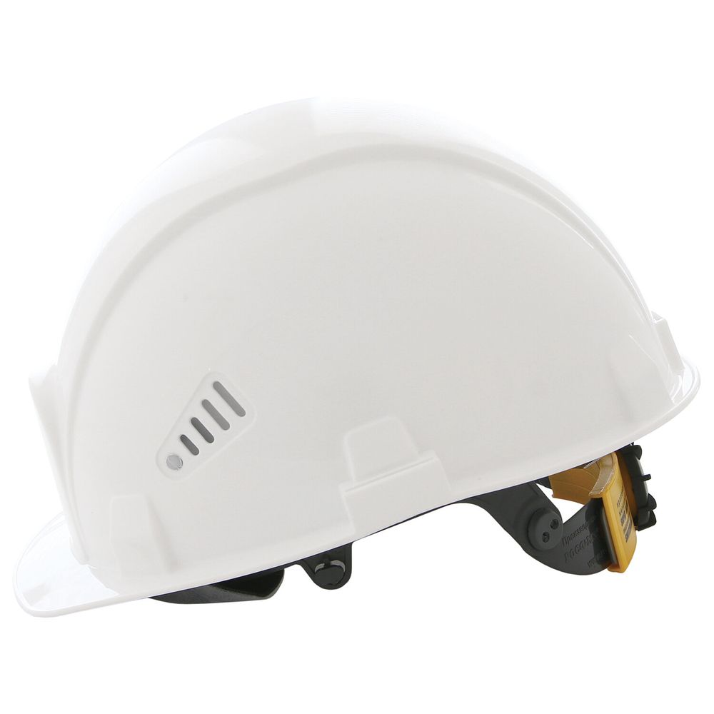 Каска защитная РОСОМЗ СОМЗ-55 Визион Rapid, храповый механизм регулировки, текстильное оголовье, БЕЛАЯ