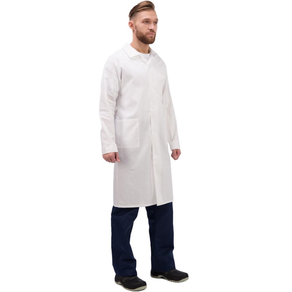 Халат рабочий мужской, цвет белый (размер 56-58, рост 182-188)