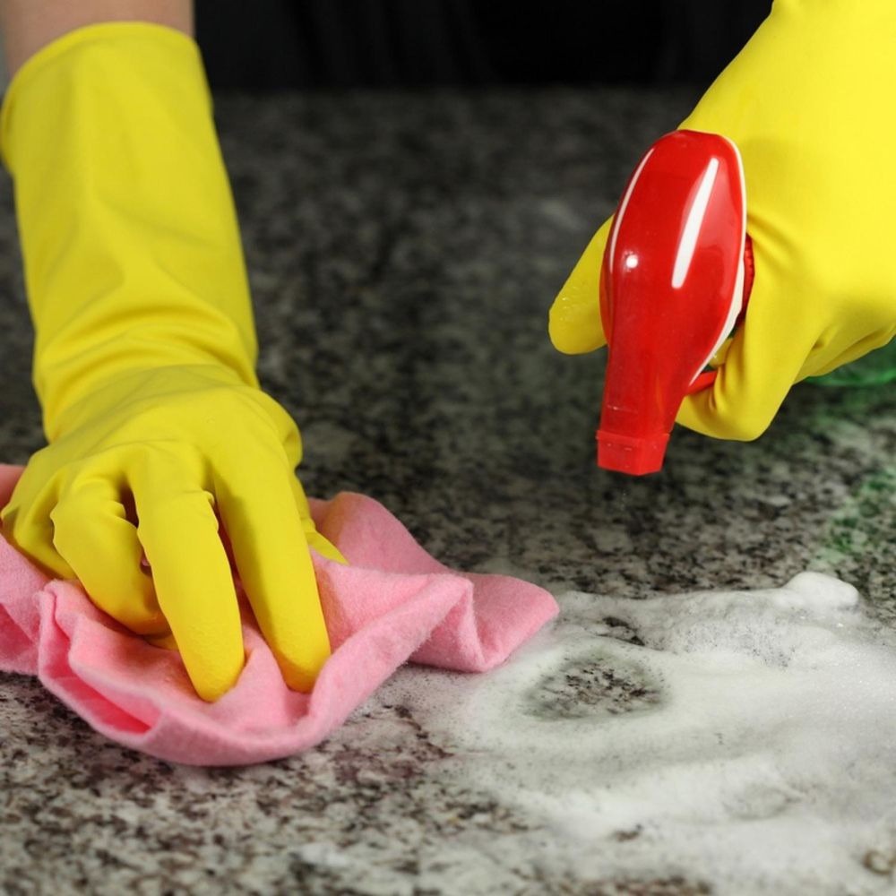 Перчатки Paclan, размер M, латекс с хлопковым напылением