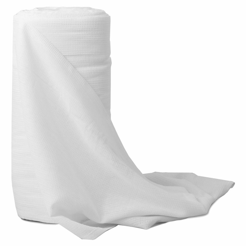 Полотно ВАФЕЛЬНОЕ отбеленное, рулон 0,40х50 м, в пакете, плотность 120 (±10) г/м2, LAIMA