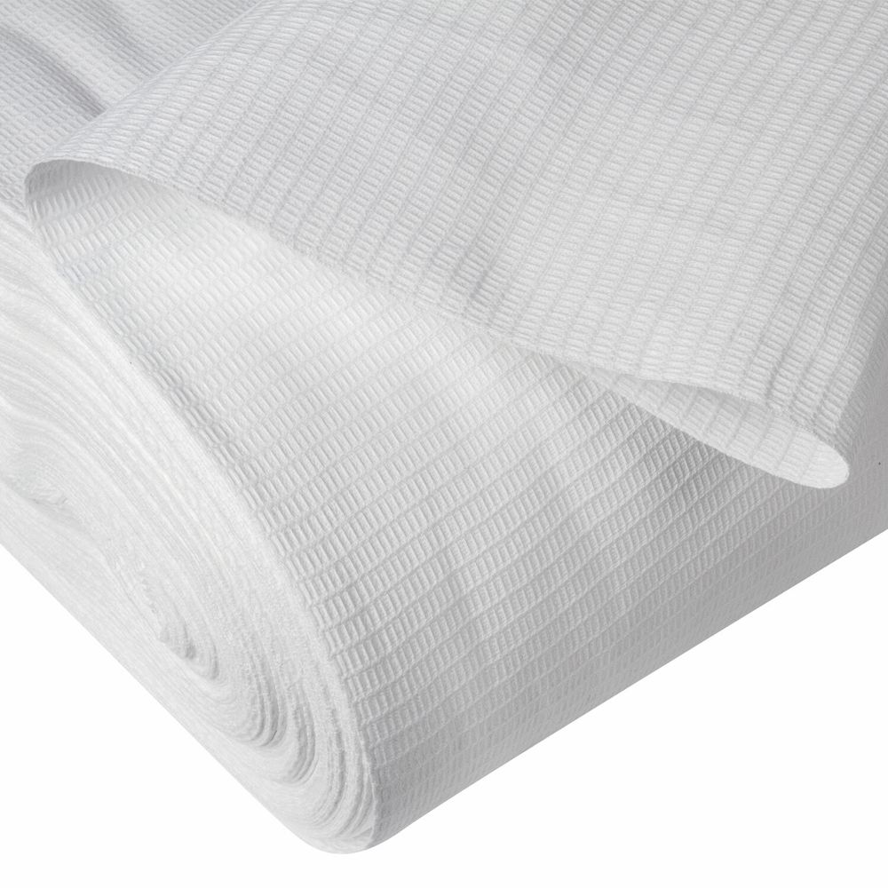 Полотно ВАФЕЛЬНОЕ отбеленное, рулон 0,45х60 м, в пакете, плотность 160 (±10) г/м2, LAIMA