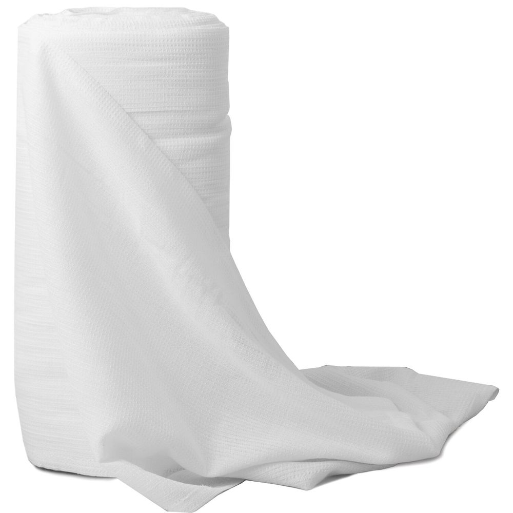 Полотно ВАФЕЛЬНОЕ Узбекистан, отбеленное, рулон 0,45х50 м, плотность 180 (±5) г/м2, в пакете, LAIMA