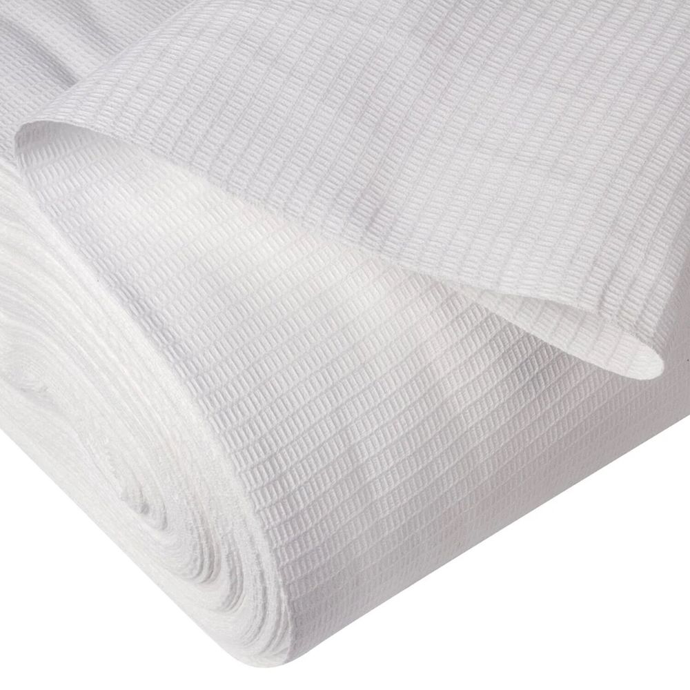 Полотно ВАФЕЛЬНОЕ, Узбекистан, отбеленное, рулон 0,45х50 м, плотность 200 (±5) г/м2, в пакете, LAIMA