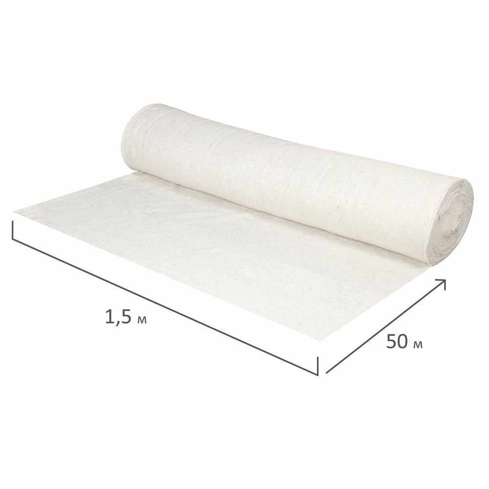 Полотно ХПП холстопрошивное, Узбекистан, светлое, 1,5х50 м