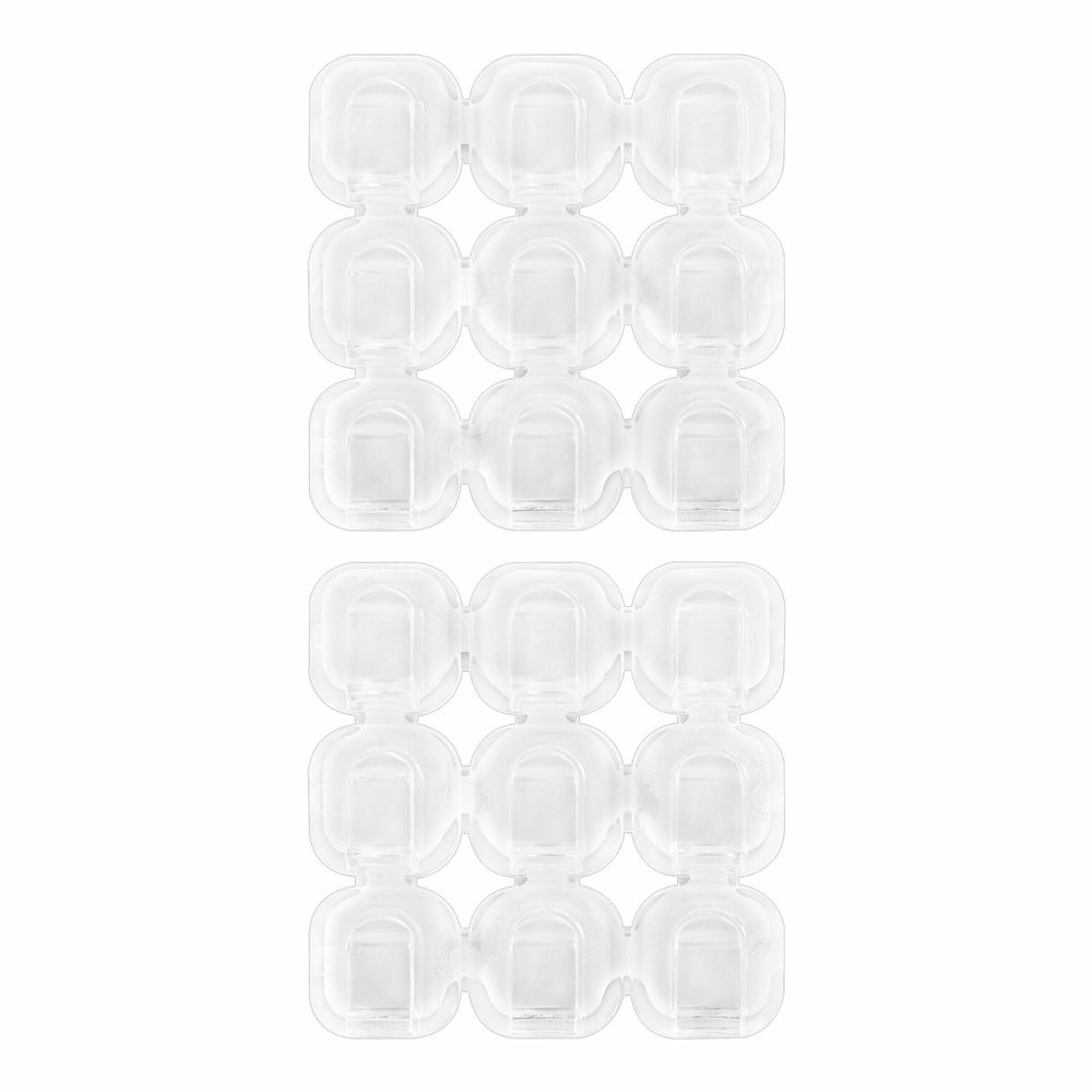 Крючки самоклеящиеся для гирлянд и проводов 1,5х1,5 см, КОМПЛЕКТ 18 шт., LAIMA Home