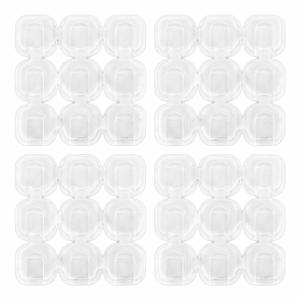 Крючки самоклеящиеся для гирлянд и проводов 1,5х1,5 см, КОМПЛЕКТ 36 шт., LAIMA Home