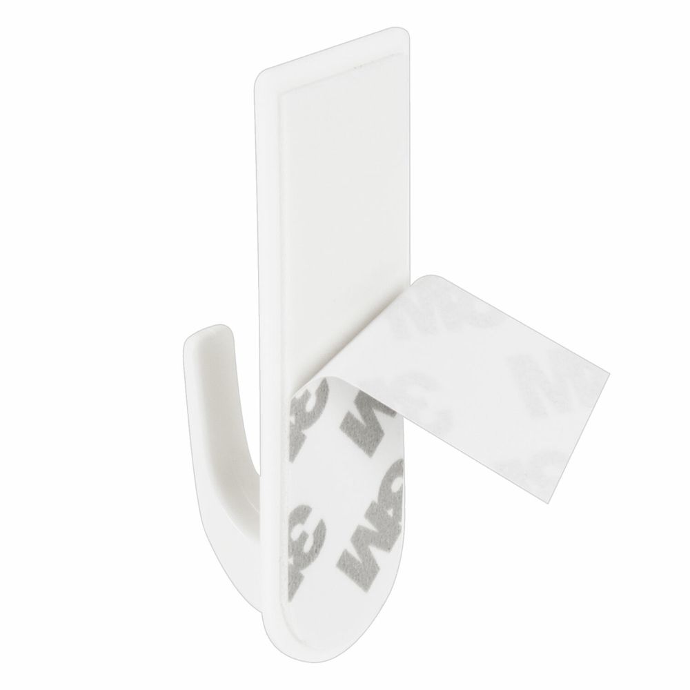 Крючки самоклеящиеся универсальные 6,6х2,1 см, КОМПЛЕКТ 6 шт., белые, LAIMA Home