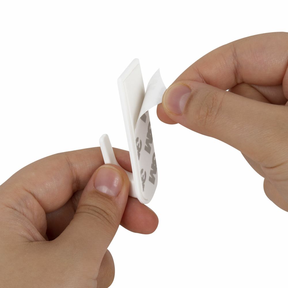 Крючки самоклеящиеся универсальные 6,6х2,1 см, КОМПЛЕКТ 6 шт., белые, LAIMA Home